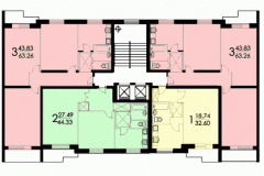 Типовая планировка дома серии II-57