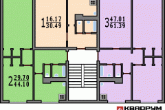 Типовая планировка дома серии К-7