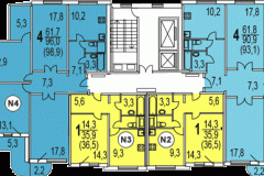 Типовая планировка серии П-3м-7.23